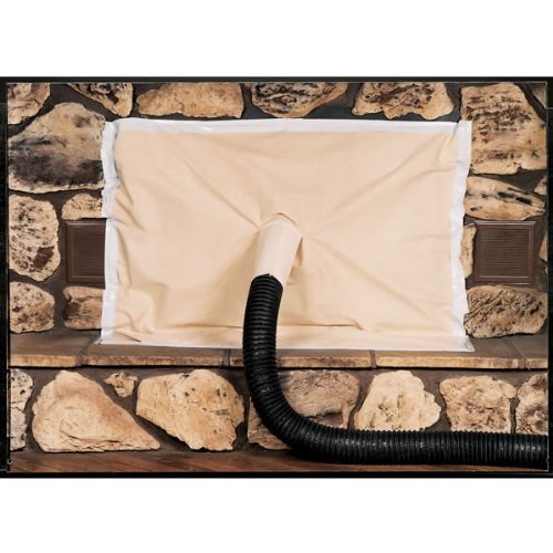 Seal Glove Manufacturing Inc. 52X48 Fireplace Cover Off White Cotton Canvas 52 Inch x 48 Inch