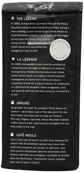 Kicking Horse Coffee, Ground, 454 Horse Power, 10 Ounce N4