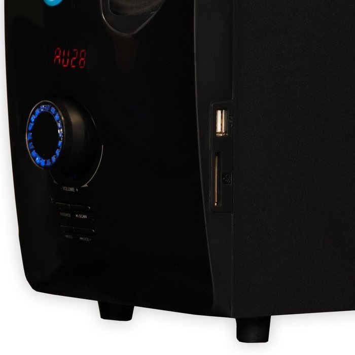 Blue Octave B22 Home 2.1 Powered Speaker System with FM Tuner USB/SD and Optical Input