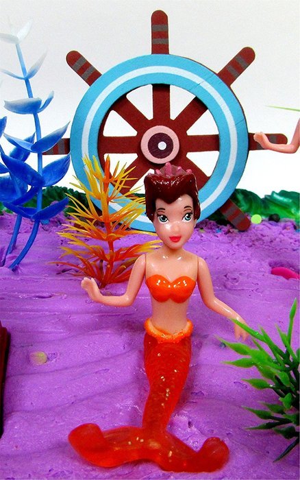 16 Piece Under the Sea MERMAID Themed Birthday Cake Topper Set Featuring Mermaid and Friends Characters and Decorative... N2