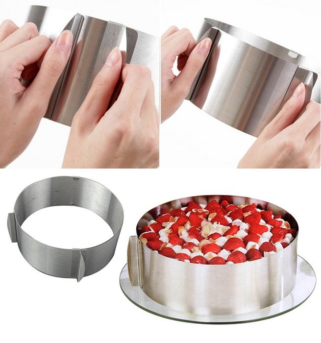 Vinmax Adjustable Layer Cake Slicer Kit Mousse Mould Slicing Cake Setting Ring Home