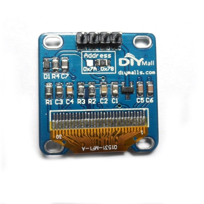 Diymall 0.96" Inch Blue I2c IIC Serial 128x64 Oled LCD LED Display Module for Arduino(pack...