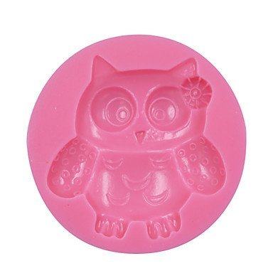 Sher Ms. Owl DIY Silicone 3D Fondant Cake Mold Gum Paste Decoration Mold Cake Cooking Tools Cake Tool