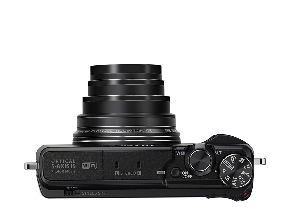 Olympus SH-1 16 MP Digital Camera (Black) - International Version (No Warranty) N13