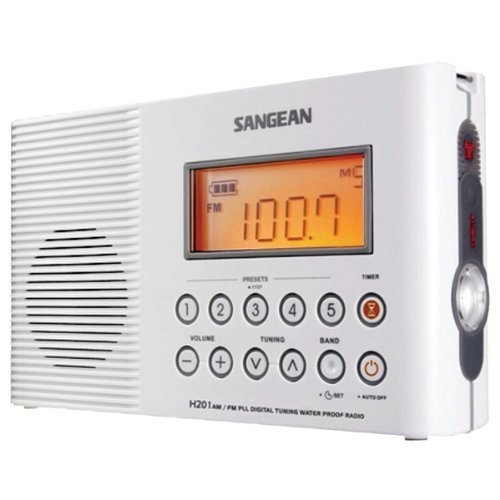 New SANGEAN H201 Portable Water-Resistant Radios