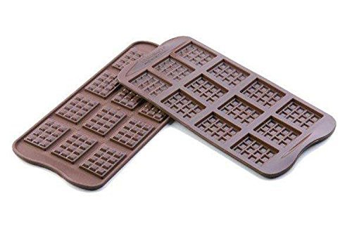 Silikomart Silicone Chocolate Candy Bar Mold, 0.13 oz x 12