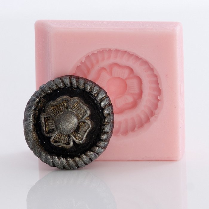 Floral Western Concho Silicone Mold Chocolate, Fondant, Candy, Mints, Resin, Clay, Flexible and Easy to Use. N4