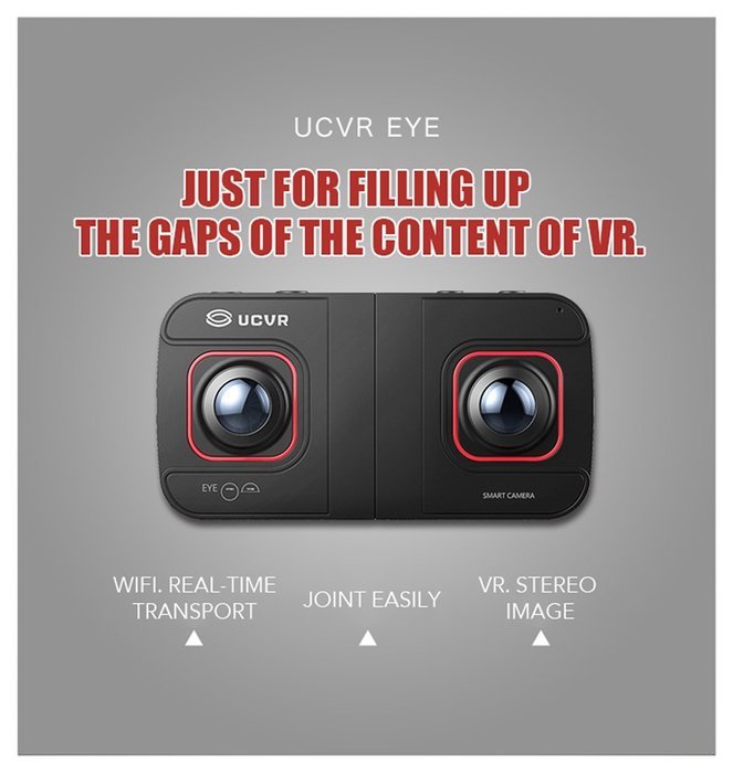 Chunnuan Professional Digital VR Camera 360 Dual-lens Larger Angle 360 panoramic UCVR EYE WIFI Full HD 1080P 4K... N3