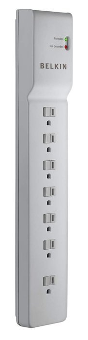 Belkin 8-Outlet Commercial Power Strip Surge Protector with 8-Foot Power Cord, 2500 Joules (BE108000-08-CM) N10