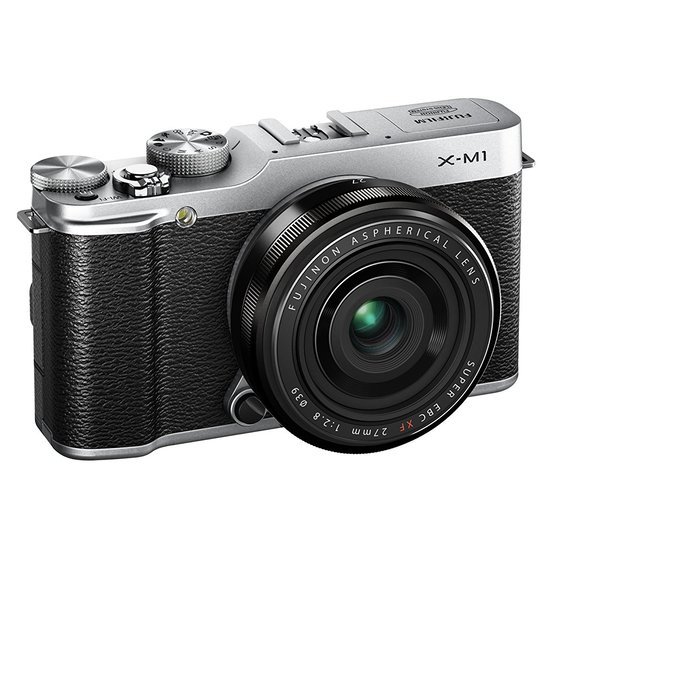 16.3 million pixel APS-C Silver F X-M1S/1650/27KIT FUJIFILM digital single-lens camera X-M1 W lens kit zoom lens...