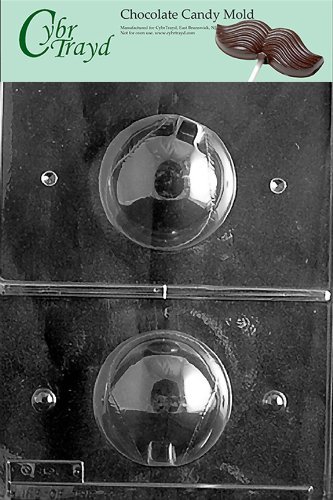 Cybrtrayd S030 Sports Chocolate Candy Mold, Baseball 3D