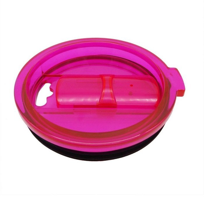 Morecome Spill And Splash Resistant Lid With Slider Closure For 30 Oz (Hot Pink)