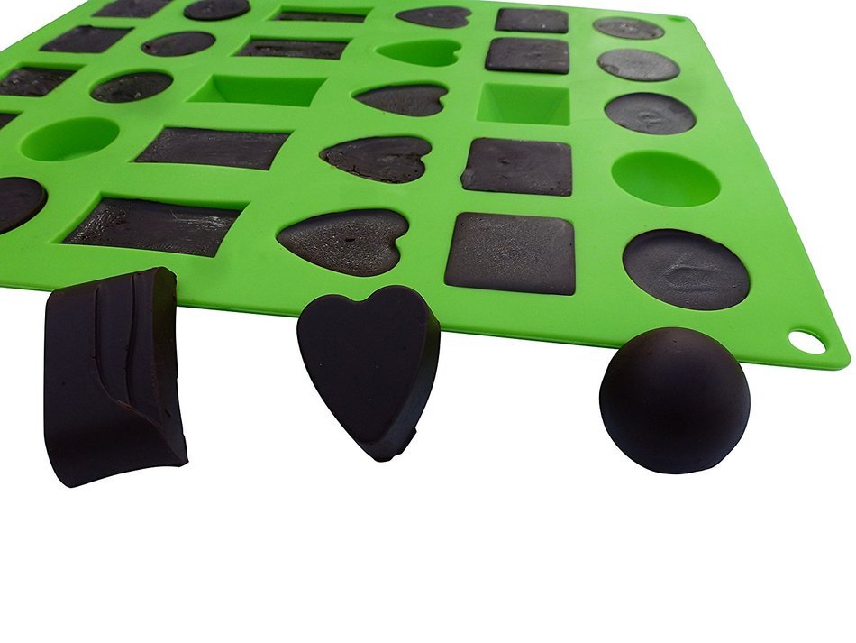 Silicone Chocolate Candy Molds, Quality Candy Molds For Making Homemade Candy, Gummy, Jelly & Heart Shaped Ice...