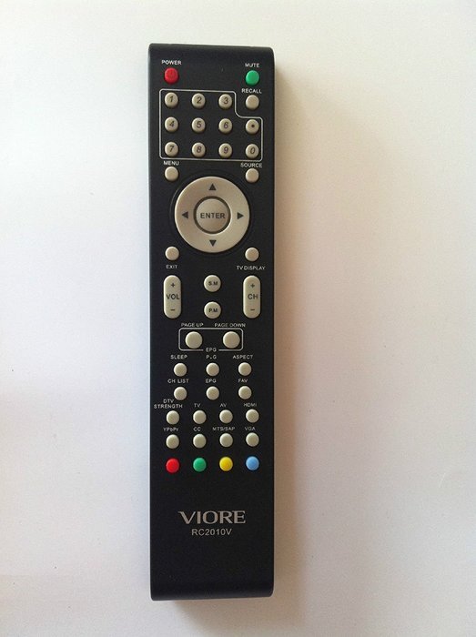 BRAND NEW VIORE RC2010V REMOTE FOR VIORE LC37VF56 LC32VF56 LC26VF56 LC24VF56 LC22VF56 LC19VF56 LC37VH70M LC16VH56... N2