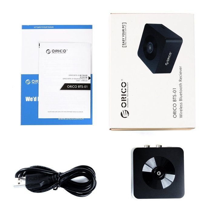 ORICO Bluetooth 3.0 Dongle Audio Streaming Adapter Music Receiver for 3.5mm Devices - Converts Wired Headphones...