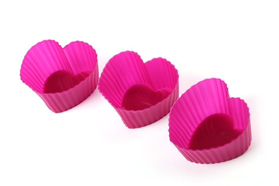 Home Value Silicone Small Mini Chocolate Holders/Truffle/Pastry Cups, 12 Pack, 4 Colors and Shapes (MUFFINYIHG001) N3