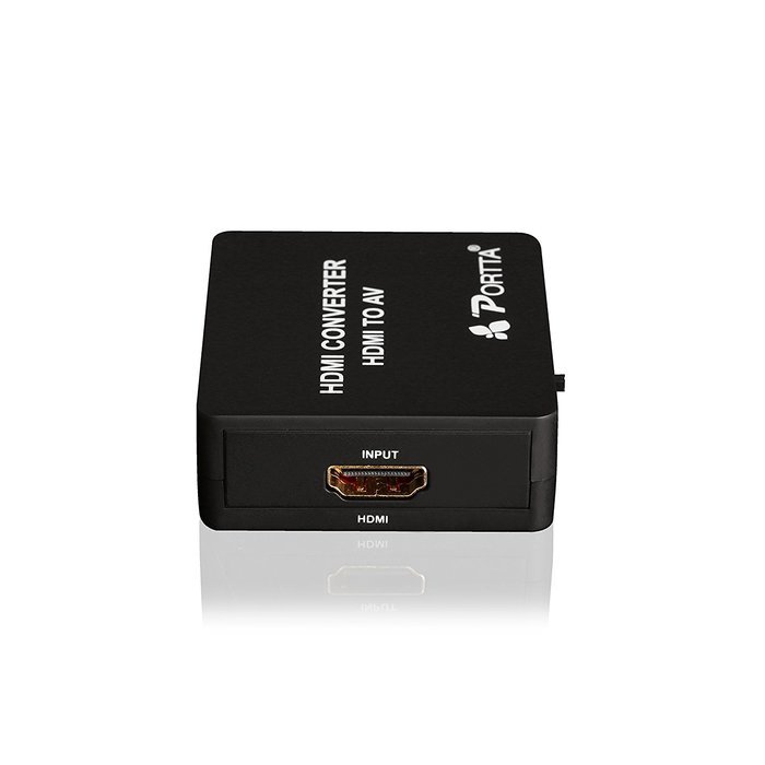 Portta WPETCHP AV/CVBS RCA Composite to HDMI Mini Converter v1.3 Scaler with USB Power Cable for 720p 1080p support... N3