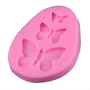 Y&XL&H Silicone Mold Chocolate Fondant Cake Fondant Three Small Butterfly N6