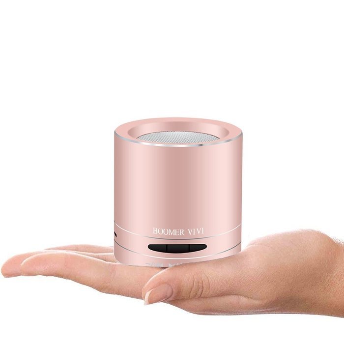Rose Gold Bluetooth Speaker By BOOMER VIVI Portable Mini Bluetooth Speaker Wireless Loud Speaker With Clear Sound... N13