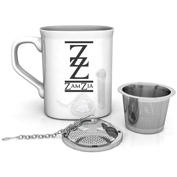 Luxury Tea Infuser & FREE Tea Stick Set by Zamzia - Ideal for Loose Leaf Tea & Travel Mugs &ndash; Easy to Clean & Use... N2
