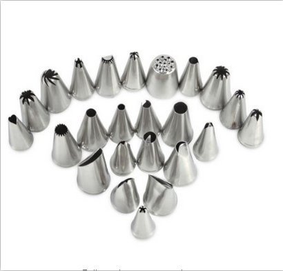 Samia Diversity Pastry Icing Piping Bag Nozzle Tips Fondant Chocolate Cake Sugar Craft Tool Decorating Pen Set...