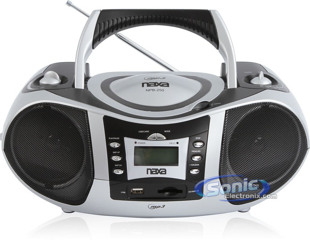 Naxa Naxa Npb-250 Portable Mp3/cd Player With Text Display, Am/fm ...