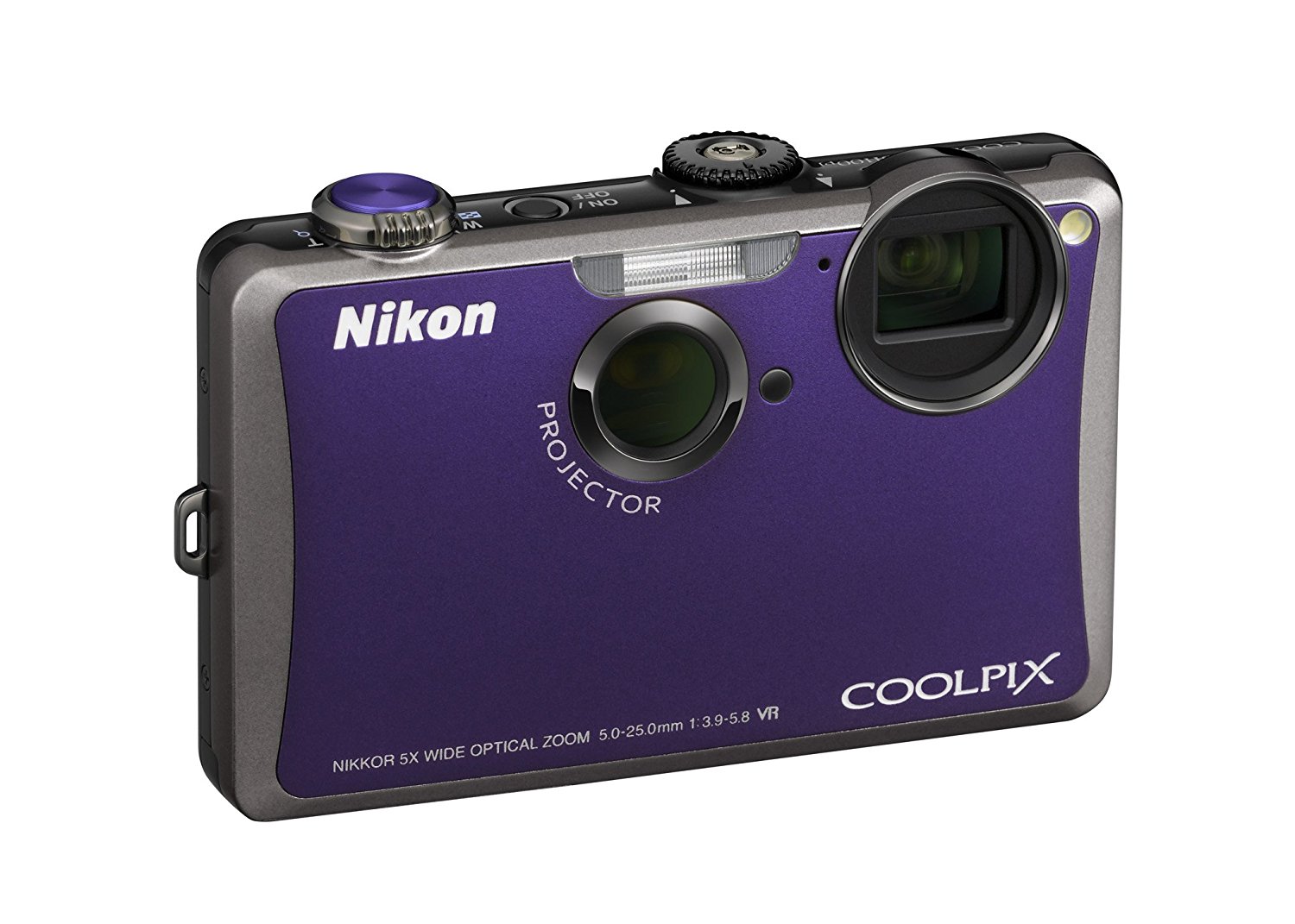 Nikon Coolpix S1100pj 14 MP Digital Camera with 5x Wide Angle Optical