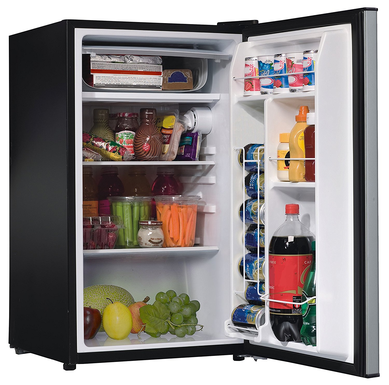 Amana AMA35S1 Compact Single Door Refrigerator, 3.5 cu. ft., Stainless ...