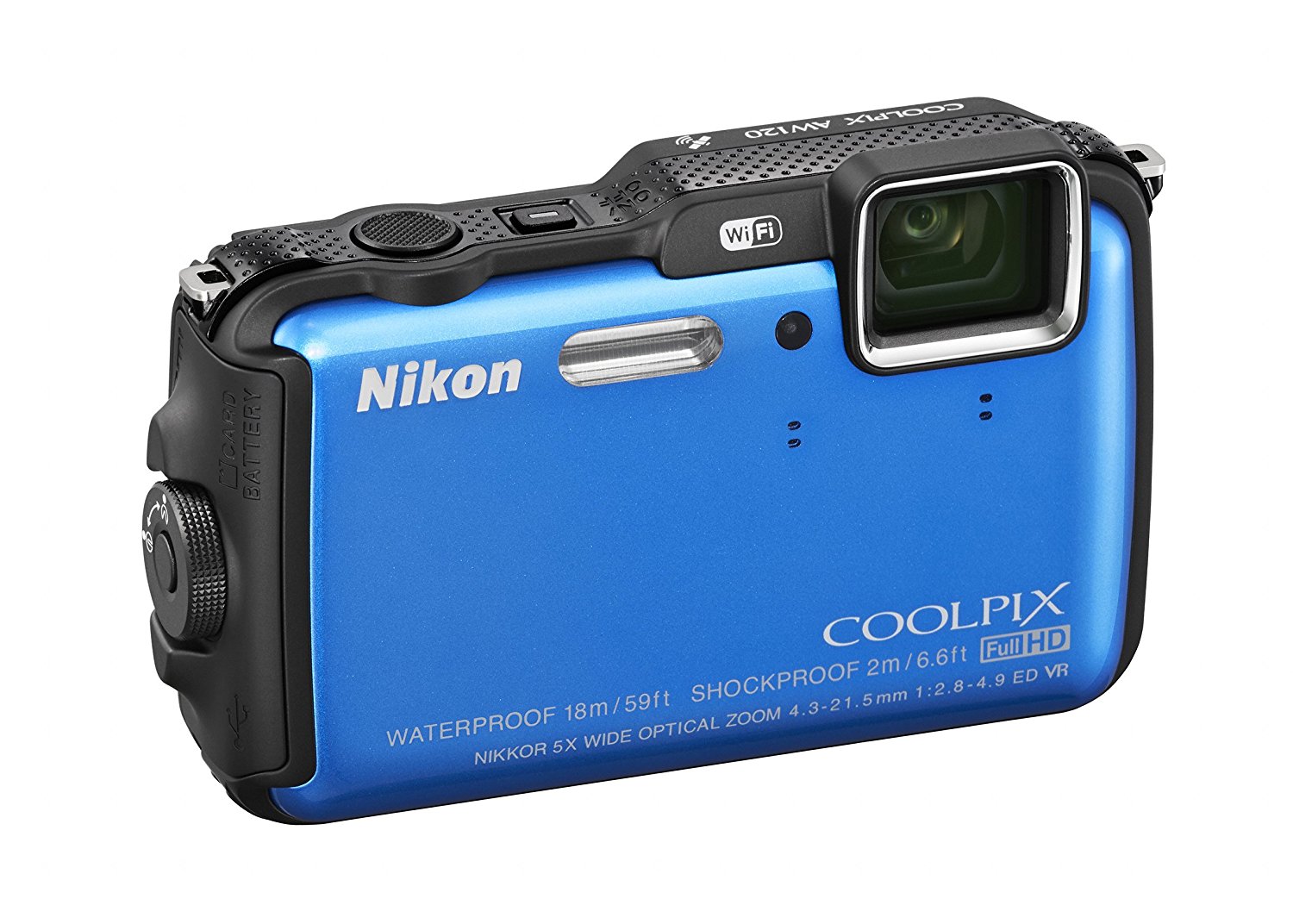 Nikon Coolpix Aw120 161 Mp Wi Fi And Waterproof Digital Camera With Gps And Full Hd 1080p Video 4721