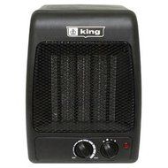 Compact Black Ceramic Space Heater | This 1500 Watt Space Saving Table Top Heater Fan is Perfect for Your Home...