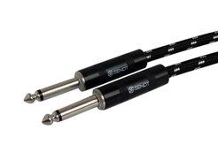 Sendt 25 foot 1/4 inch (6.3mm) Male to Male Mono Nylon Braided Guitar / Bass / Instrument Cable N7