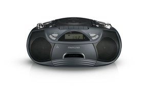 Memorex MP3262 Portable Flexbeats CD &amp; Cassette Boombox, Black/Grey