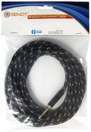 Sendt 25 foot 1/4 inch (6.3mm) Male to Male Mono Nylon Braided Guitar / Bass / Instrument Cable N8