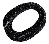 Sendt 25 foot 1/4 inch (6.3mm) Male to Male Mono Nylon Braided Guitar / Bass / Instrument Cable N9