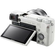 Sony Alpha A6000 Wi-Fi Digital Camera &amp; 16-50mm Lens (White) with 32GB Card + Case + Battery/Charger + Tripod... N4