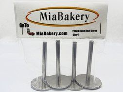 MiaBakery 2 Inch Cake Heating Core-Heating Core for Baking-Evenly Baked Cakes-Won&#039;t Rust-Set of 4