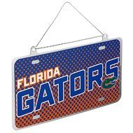 NCAA Florida Gators Metal License Plate Christmas Ornament Foam Ugly Sweater Bundle 2 Pack By Forever Collectibles N2