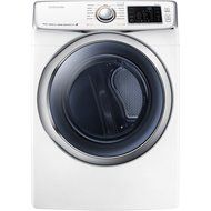 Samsung DV45H6300EW 7.5 Cu. Ft. Front-Load Electric Steam Dryer with Vent Sensor, White