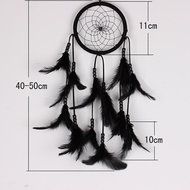 Creazy Handmade Dream Catcher Circular Net With feathers Wall Hanging Decoration Decor Ornament Craft Gift (White)