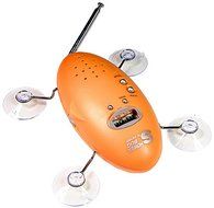 Zadro Shower Bug AM/FM Radio with Clock, Pink