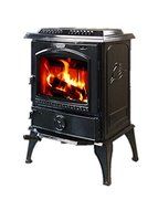 HorseFlame Cast Iron Freestanding Wood Burning Stove HF717U Enamel black