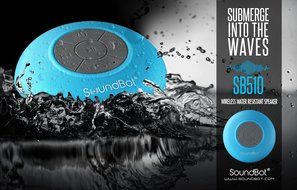 SoundBot SB510 HD Water Proof Bluetooth 3.0 Speaker, Mini Water Resistant Wireless Shower Speaker, Handsfree Portable... N45