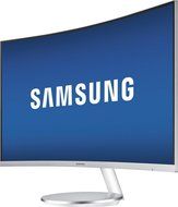 Samsung - CF591 Series 27&quot; LED Curved Monitor - Silver N2