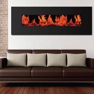 Dual Mode Wall-Mounted Electric Valencia Widescreen Fireplace with Remote Control
