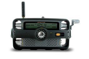 Etn FR1000 Voicelink Self-Powered Hand-Crank AM/FM/NOAA Weather Two-Way GMRS Clock Radio with Flashlight, Siren... N3