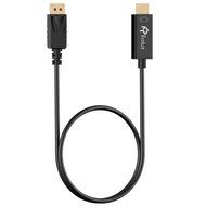 DP to HDMI, Rankie 3FT Gold Plated DisplayPort to HDMI HDTV Cable 3ft (Black) - R1102A N3