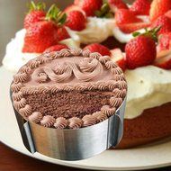 Vinmax Adjustable Layer Cake Slicer Kit Mousse Mould Slicing Cake Setting Ring Home N2