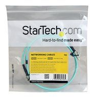 StarTech.com 2m Fiber Optic Cable - 10 Gb Aqua - Multimode Duplex 50/125 - LSZH - LC/SC - OM3 - LC to SC Fiber... N6