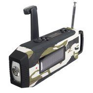 OUTERDO Dynamo Emergency Survival Solar Hand Crank Self Powered AM/FM/NOAA Weather Radio, LED Flashlight,Phone... N12