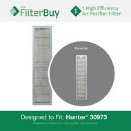 Hunter 30973 Air Purifier Replacement Filter. Designed by FilterBuy to fit Hunter Models 30890 &amp; 30895.